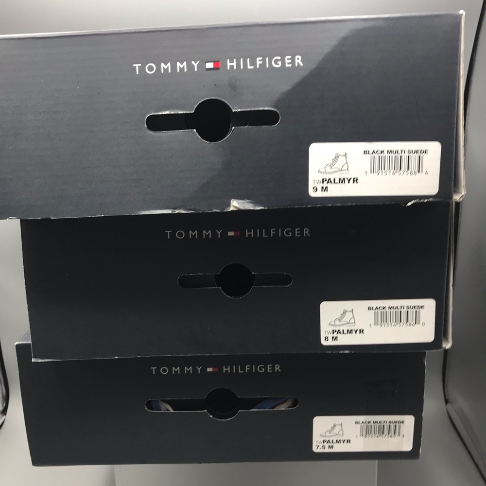 Tommy Hilfiger Combat Black suede Boot Women’s - Picture 5 of 7